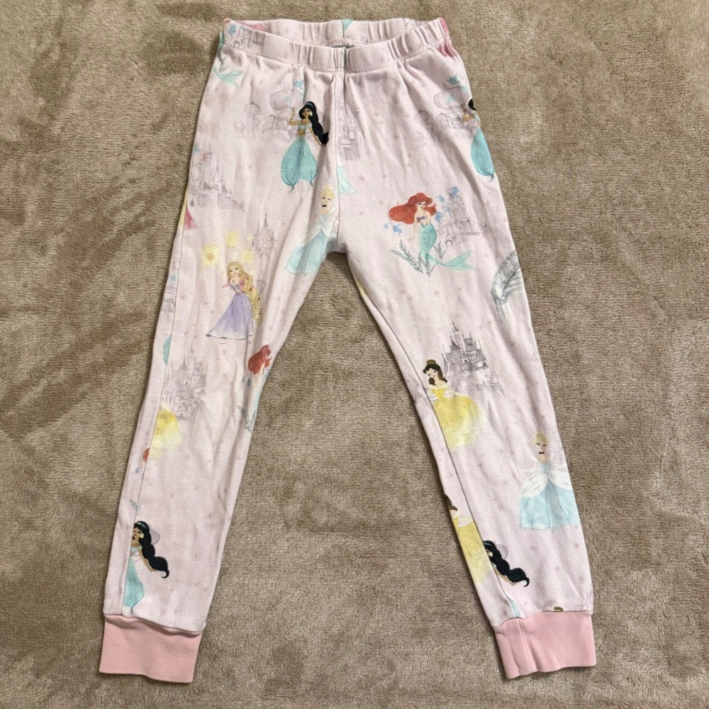 Pottery Barn Kids Disney Princess Mary Blair Pajama Set Pink Size 4 - Picture 5 of 9